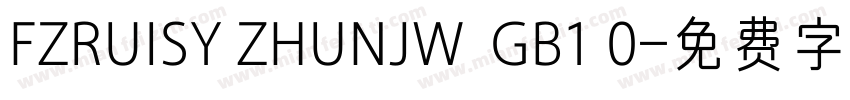 FZRUISY ZHUNJW  GB1 0字体转换